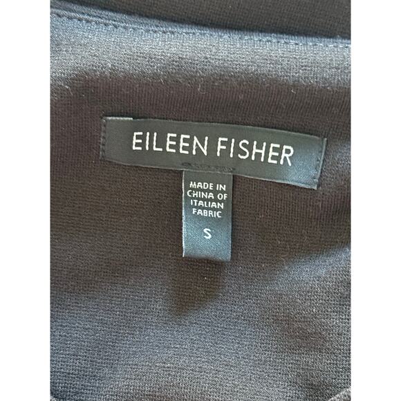 EILEEN FISHER Viscose Stretch Ponte chocolate brown blazer + dress 2pc suit set - Picture 11 of 15